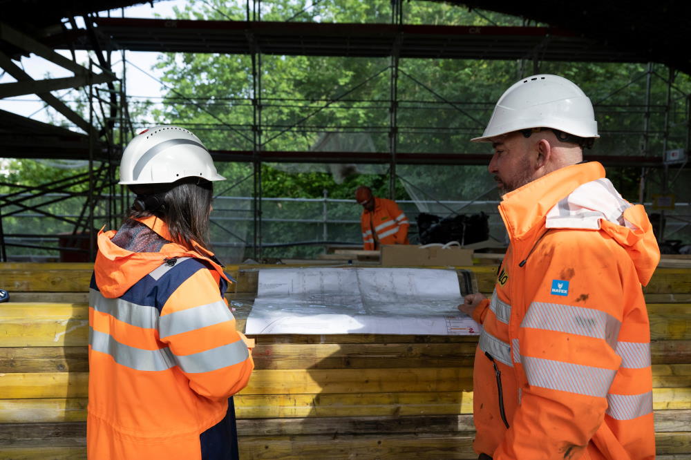 Séance de chantier