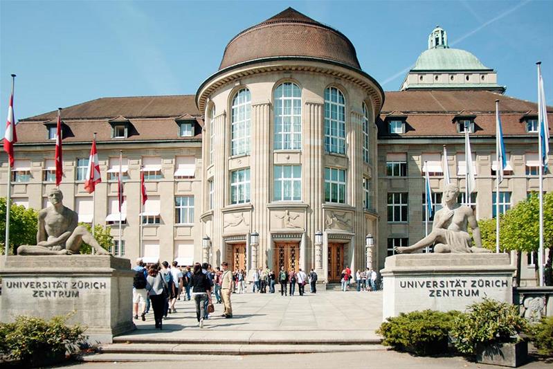 Entrée bâtiment principal de l'université de Zurich